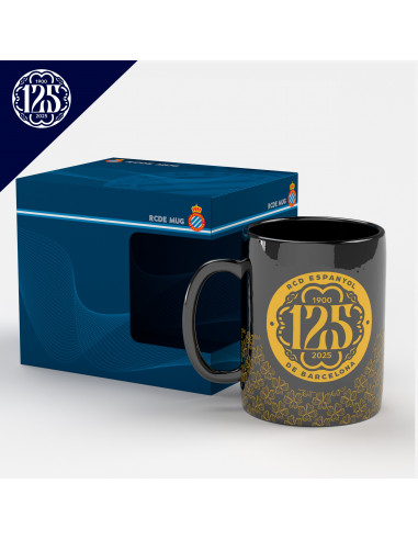 125 周年纪念黑色马克杯