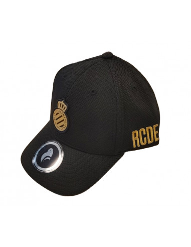 GORRA PREMIUM NEGRA ESCUDO DORADO