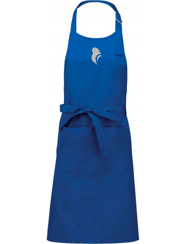 blue kitchen apron