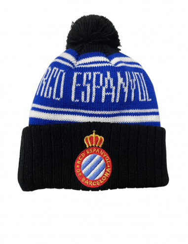 JUNIOR BEANIE WITH EMBROIDERED CREST