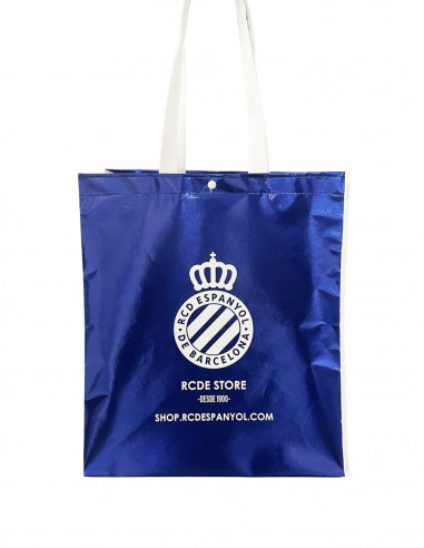 LARGE METALLIC BLUE BAG