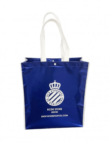 LARGE METALLIC BLUE BAG