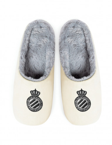 EMBROIDERED CREST SLIPPERS 36-38