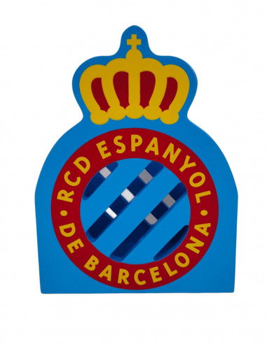 CUBILET DE LLAPIS DE FUSTA AMB ESCUT