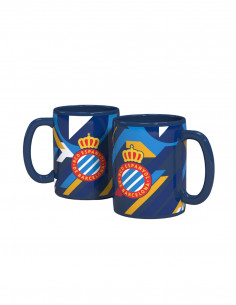 MUG WITH COLORED STRIPES...