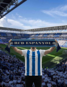 BUFANDA LUREX RCD ESPANYOL 2